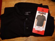 *Kirkland Signature Black Polo Shirt Size: M