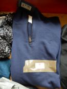 *Peter Worth Size: M Navy Zip Top