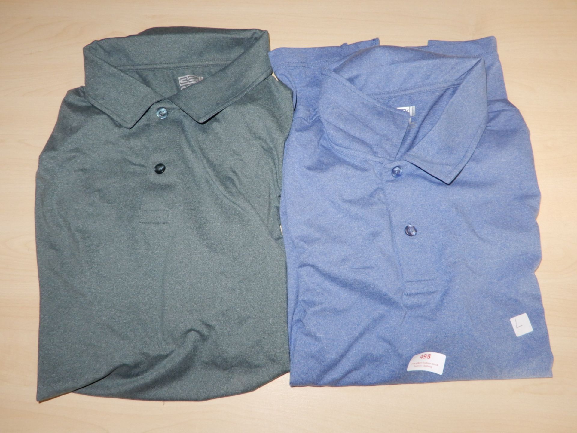*32° Cool Grey Short Sleeve Polo Shirts 1x Blue, 1x Green