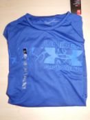 *Under Armour Size: M Blue Short Sleeve Top