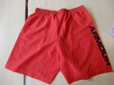 *Under Armour Size: L Red Swimming Shorts