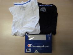 *Champion Round Neck Tops Size: L 1x Black, 1x White