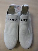 *DKNY White Slip On Shoes Size: 6.5