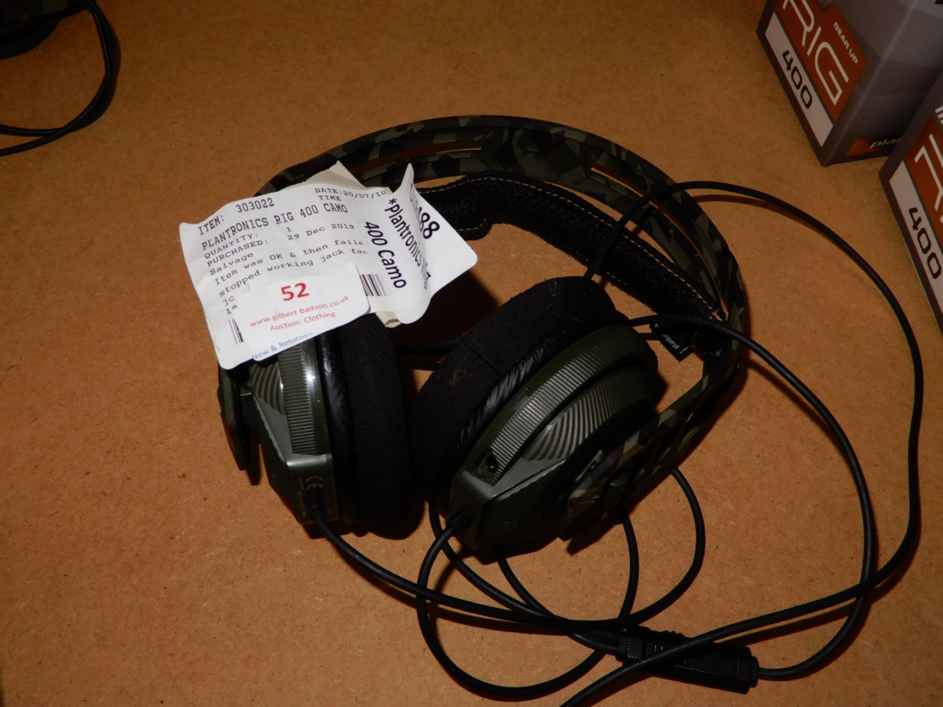 *Plantronics Rig400 Camo Gaming Headset
