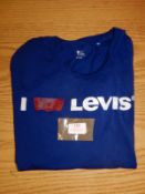 *Levi's Blue Crew-Neck Top Size: XL