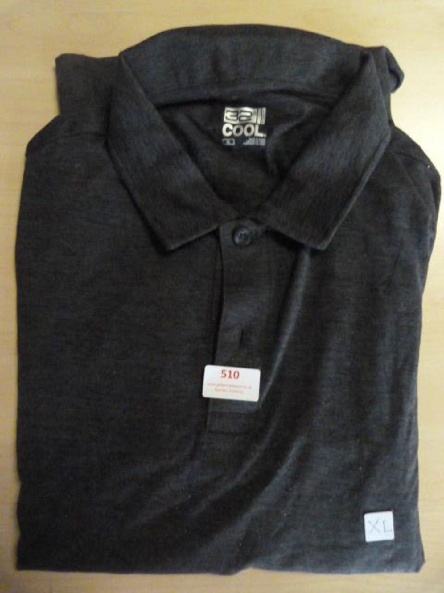 *32° Cool Size: Xl Grey Short Sleeve Polo Shirt