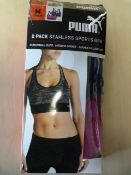 *Puma Seamless Sports Bra 2pk Size: M