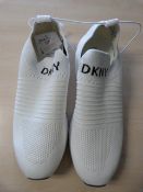 *DKNY White Slip On Shoes Size: 5.5
