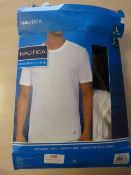 *Nautica Mixed Cotton Stretch T-Shirt 3pk Size: L