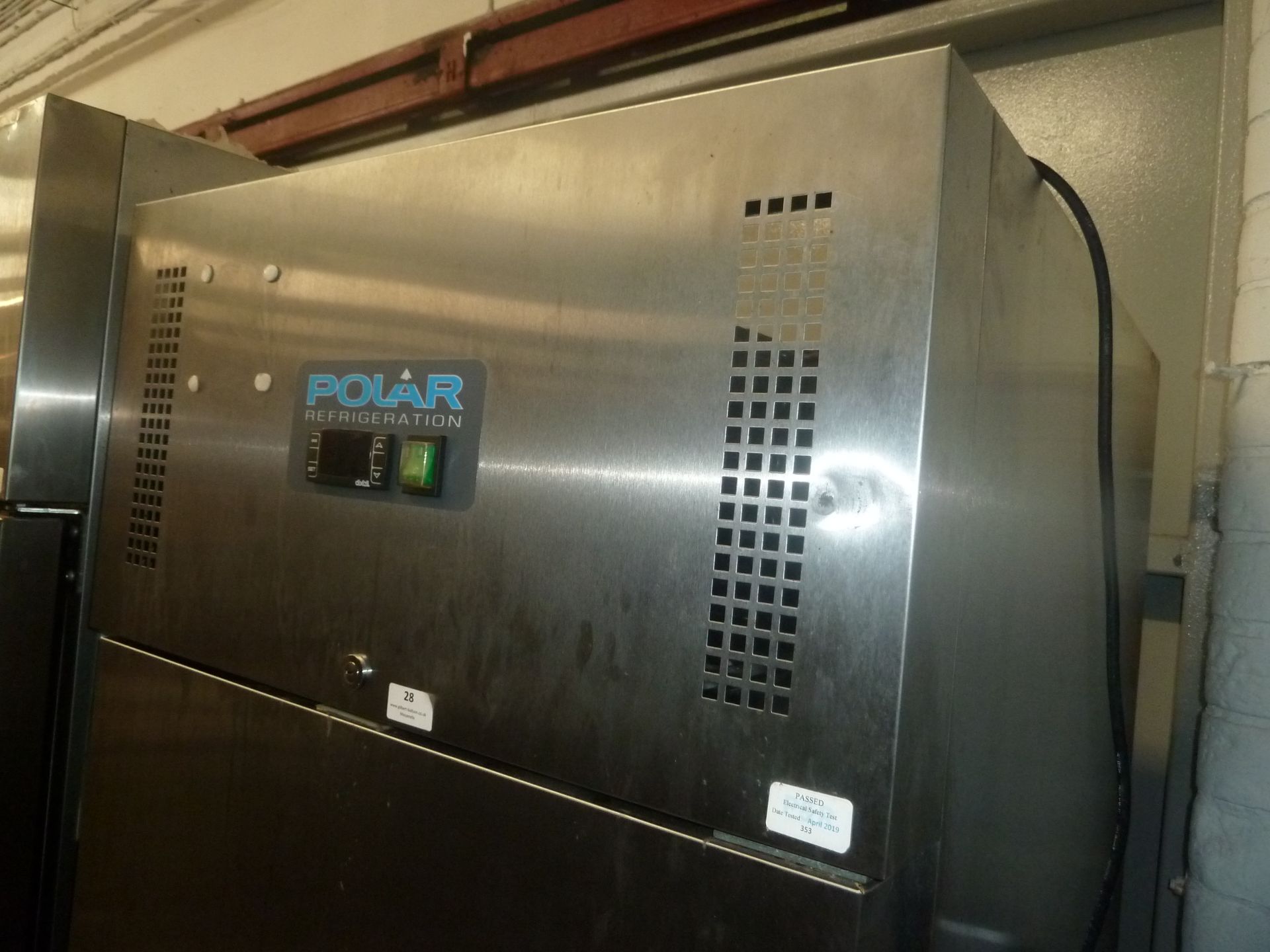 * S/S Polar Gastro upright freezer single door 680w x 810d x 2000h - Image 3 of 5