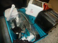 * job lot - 2 x toasters, water heater, wire baskets, bowls, etc