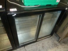 * Polar double door backbar chiller with 2 sliding doors 900w x 500d x 840h