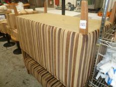 * pair striped sofas 1220w x 630d x 770h