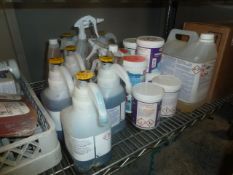 * cleaning products - various types. Sanitiser, degreaser, etc. aprox 34 items