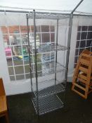 * Tall 5 level wire metro shelf unit 500w x 400d x 2000h