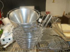 * selection of wire trays, stands and bowls