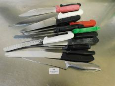 * Assorted chefs knifes approx 10+ items