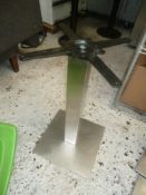 * s/s square pedestal table bases x 14 720h