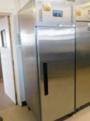 * S/S Polar Gastro upright freezer single door 680w x 810d x 2000h