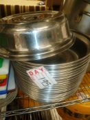 * stainless plate coevers/lids x 20+