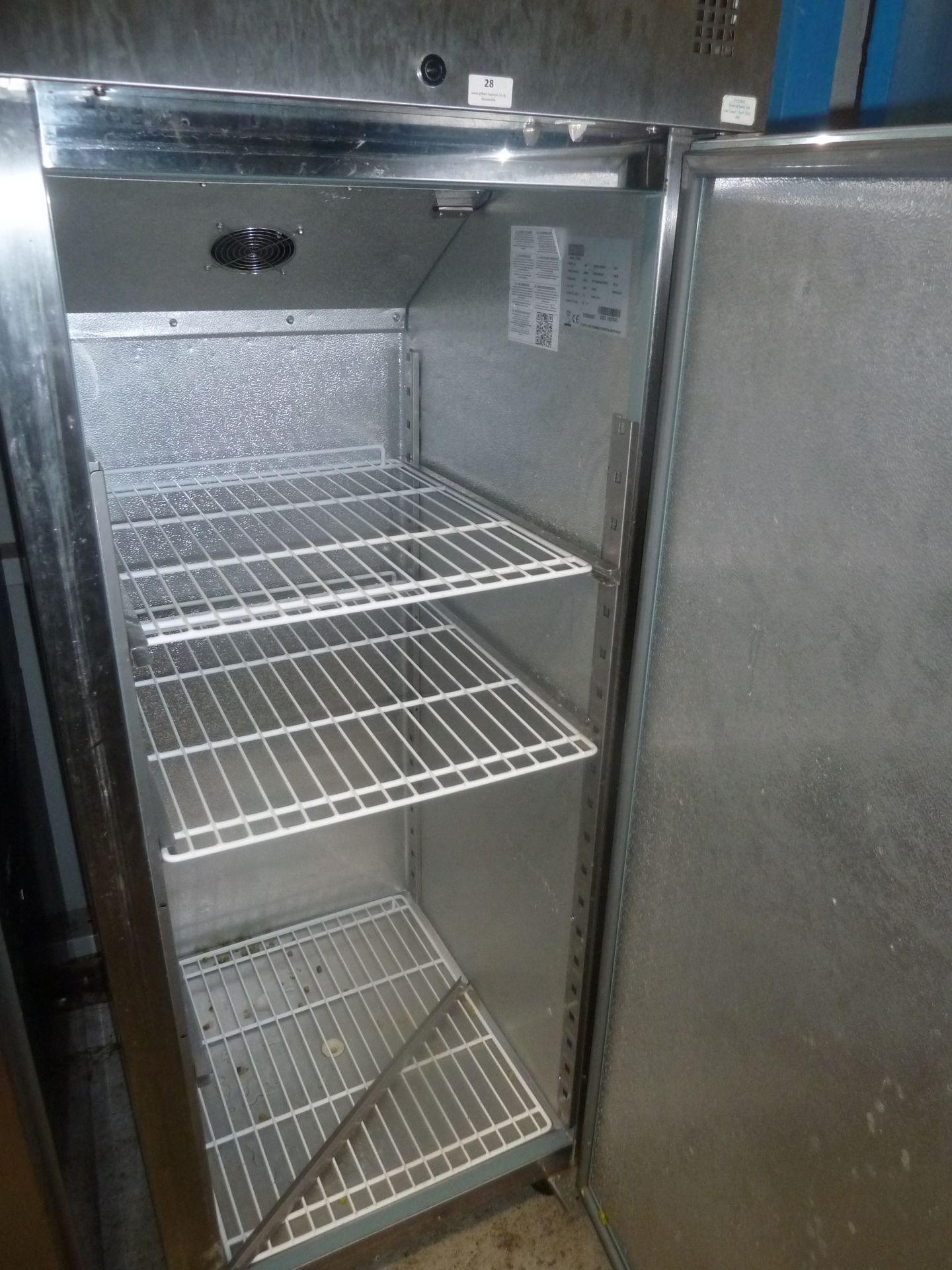 * S/S Polar Gastro upright freezer single door 680w x 810d x 2000h - Image 5 of 5