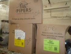 * pipers crisps - part boxes x 3