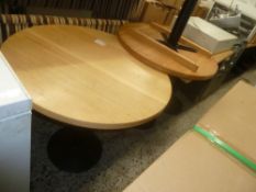 * Circular oak tables x 15 (various sizes from 750-850mm dia)