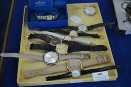 Ladies Rotary Wristwatch in Bow, plus Eight Other Wristwatches and a Pocket Watch