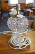 Cut Glass Table Lamp