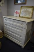 French Painted Four Drawer Chest