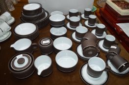 Hornsea Pottery Contrast Pattern 58 Piece Part Dinner Set