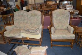 Ercol Two Seat Sofa and Armchair plus Spare Cushions