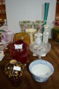 Decorative Glass, China, Vases, etc.