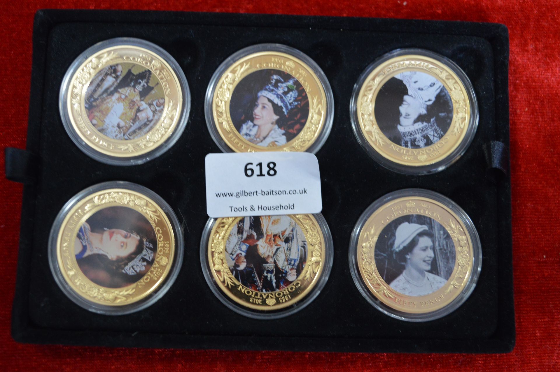 Six Commemorative Pictorial Coins