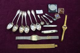 Spoons, Pen Knives, Watches, Coins, etc.
