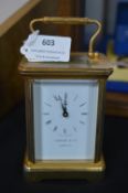 Garrard Brass Carriage Clock (AF)