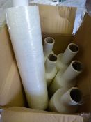 *Six 400mm x 300m Rolls of Clear Stretch Wrap