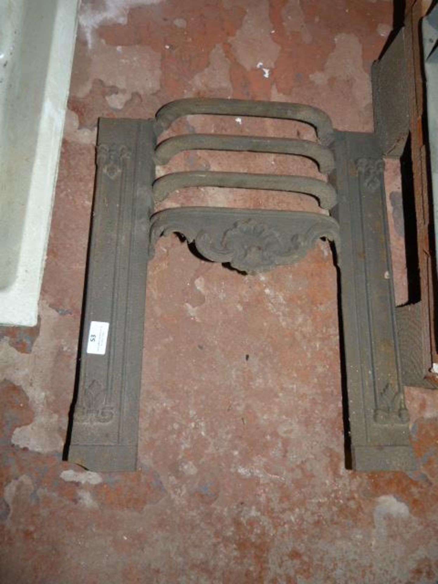 Antique Cast Iron Fireplace Grate