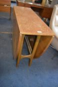 Retro Nathan Teak Oval Drop Leaf Dining Table (AF)