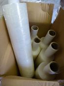 *Six 400mm x 300m Rolls of Clear Stretch Wrap