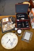 Wine Connoisseur's Kit, Photo Frames, Clocks, etc.