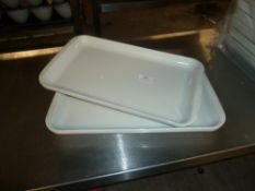 *large rectangle serving plates x approx. 14