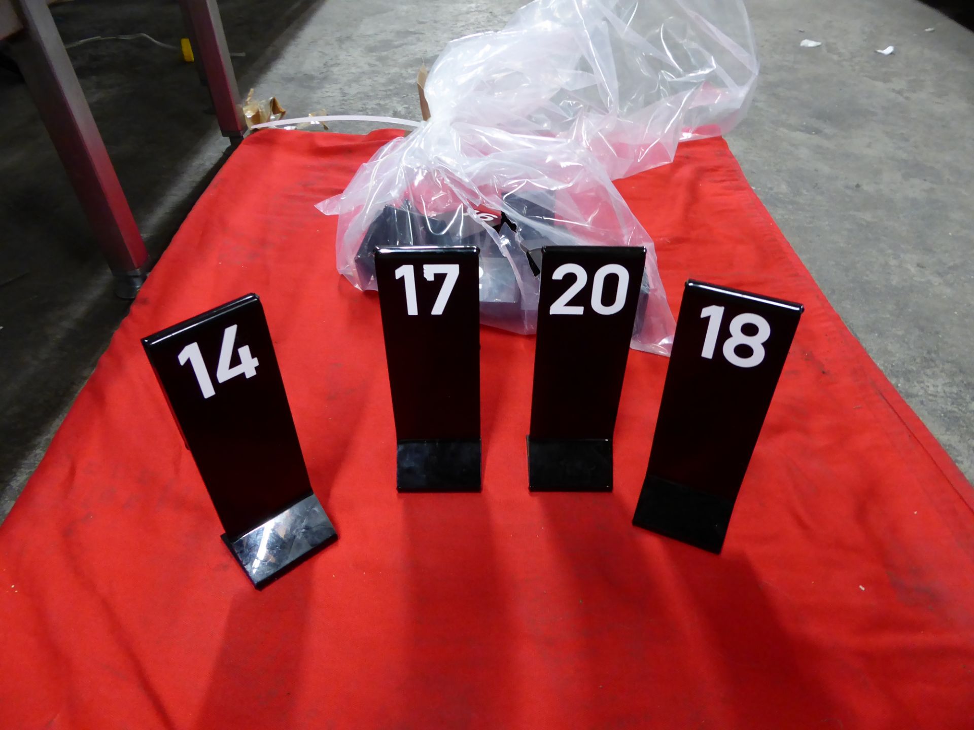 *acrylic table numbers - Image 2 of 2