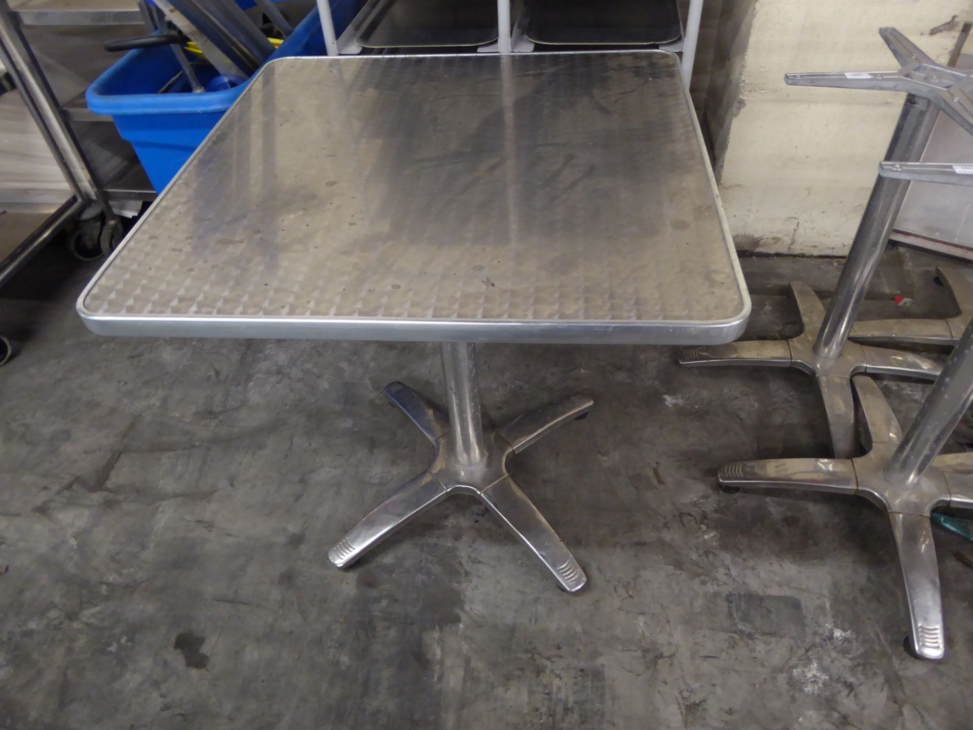 *square diner style tables x 2 700w x 700d x 750h