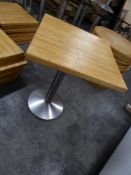 *square butchers block tables x 3 600w x 600d x 750h