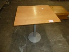 *rectangle wooden topped tables x 4 700w x 600d x 750h