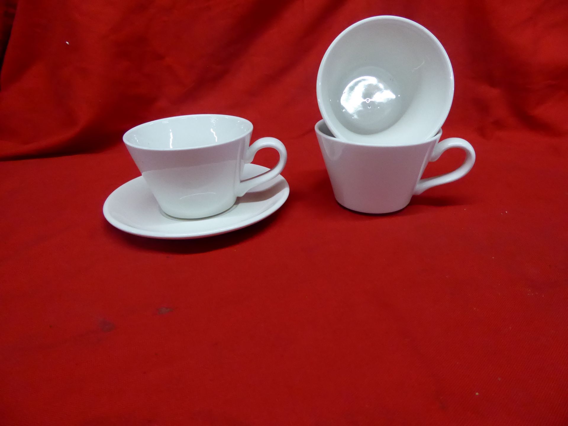 *coffee cups and saucers x 16