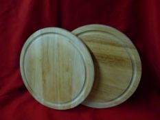 *small round chopping boards x 9