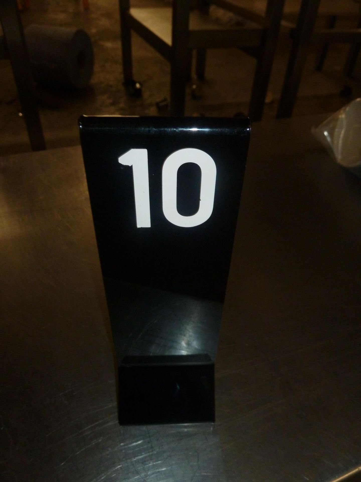 *black acrylic table numbers x 15+