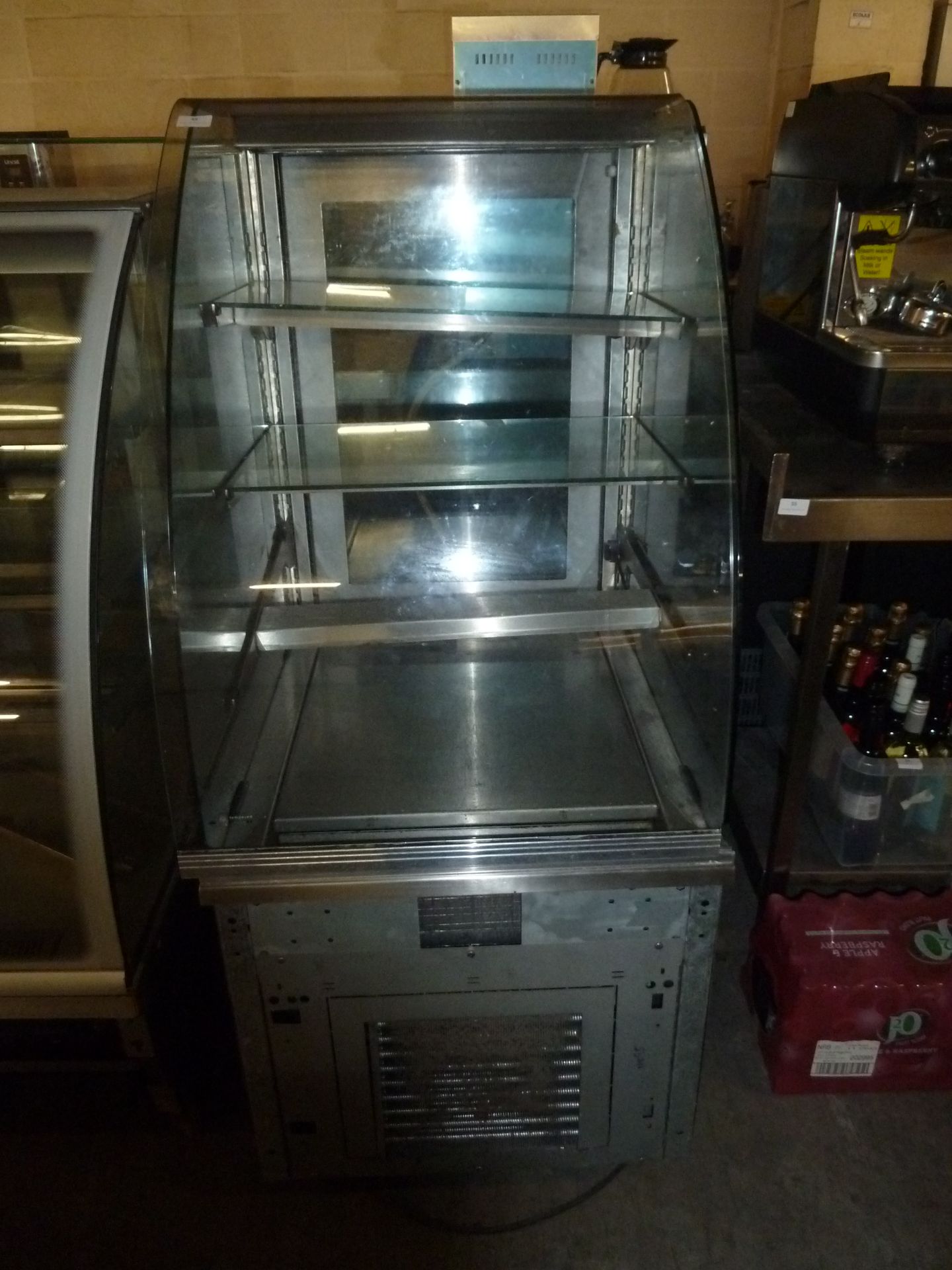 *rear loading display cabinet refrigeration unit with 3 shelves 620w x 780d x 1380h